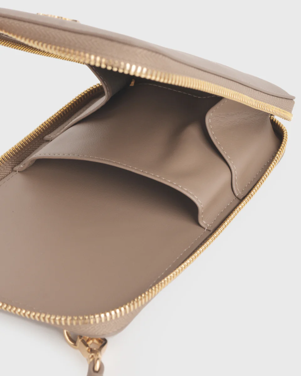 Iduna Mobile Phone Bag (Taupe) - Image 5